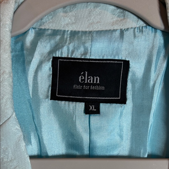 Élan Chic Light Blue Women's Blazer - Picture 2 of 16